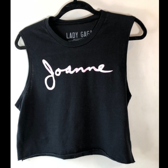 Tops - Lady Gaga Joanne muscle tee crop top NWOT